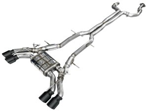 Cadillac CT4-V Blackwing Performance Exhaust - AWE Tuning - Cat-Back SwitchPath - Diamond Black - `21-`27